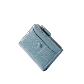 Riolne Women's Bifold Wallet, Cute, Thin Wallet, Bifold Wallet, Popular for Women Compact Mini Wallet, blue