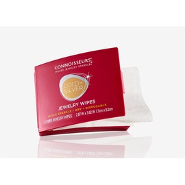 CONNOISSEURS Jewelry Cleaner Polishing Wipes Compact Disposable Polishing Cloth