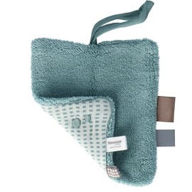 Snoozebaby Baby Cuddle Blanket 15 x 15 cm Organic Green Smokey Green