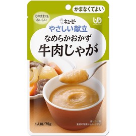 Kewpie Gentle Menu, Smooth Side Dish, Beef Potato, 2.6 oz (75 g) x 6 Packs