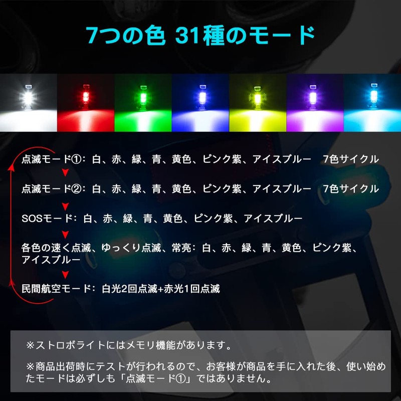 Catland LED Drone, Strobe Light, RGB Warning Light, 7 Colors,