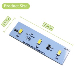 Follde SW-BX02B LED Light for Magic Chef Refrigerator Light Board, Bulb Replacement ZBE2350HCA, DC 12V (Set of 1)