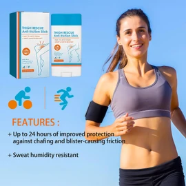 Anti Chafe Stick - Anti Friction Cream & Thigh Rescue Balm - Waterproof Chafing Stick for Running, Heel, Legs & Skin Protection - Unisex