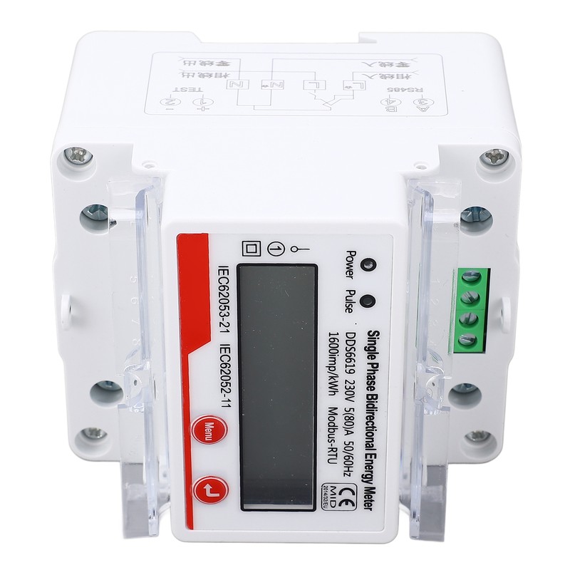 Electricity Meter 4P LCD Display Multifunctional RS485 Single Phase Bidirectional