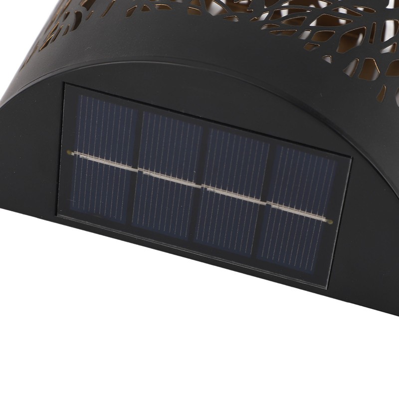 Outdoor Wall Light Solar Powered Wall Mounted Plastic and Iron