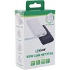Inline USB Travel Power Supply Charger 65 W, Flat, Dual