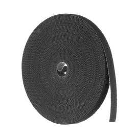 HARFINGTON Garden Plant Tape 33ft 25/64" Reusable Garden Plant Ties Strap Nylon Plant Twist Tie for Plant Gardening Home Office, Black