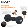 CAP Barbell 60 lb Neoprene Hex Dumbbell Weight Set with