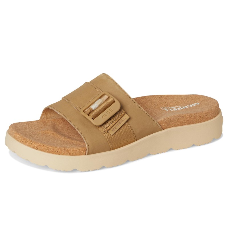 Merrell Women's Fleur Slide Sandal, Beaver, 8