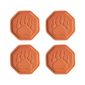 Disco de ahorro de azúcar morena y suavizante con elegante garra de oso, 4 discos de azúcar morena, terracota y azúcar morena