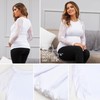Women's Maternity Shirts Lace Long Sleeve Pregnancy Tops Tee Tunic