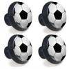 Artinhand 4 Pack Soccer Cabinet Knobs for Kitchen Bathroom