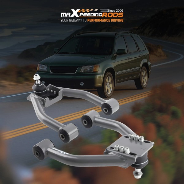 Maxpeedingrods 2x Adjustable Front Upper Control Camber Arm For 97-01