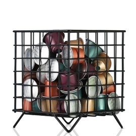 COMZPLIFE Coffee Pod Holder, Organizer for K Cup, Large Capacity K Cup Holder for Coffee Station Organizer and Counter Coffee Bar (Matte black)