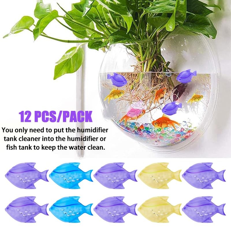 12PCS Universal Humidifier Tank Cleaner,Demineralization Cleaning Ball for Most Humidifier
