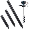3 PCS Auger Extension Drill Bits, 3/4” Shaft Earth Auger