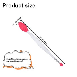 5stk Sanfte Doppelseitige Lippen Peeling Pinsel, Wiederverwendbar Silikon Lippen-Peeling Bürste & Applikator Weich 2-in-1 Make-Up Applikator Tool für Glatte Maske Pflege (5 Farben)