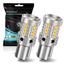 UPXSXT 2Pcs 1156 LED Bulb Amber, 7507 BAU15S Py21w Led Bulb Canbus Error Free Anti Hyper Flash Led Turn Signal Light Replacement Bulb Super Bright 27SMD 28W 4000LM