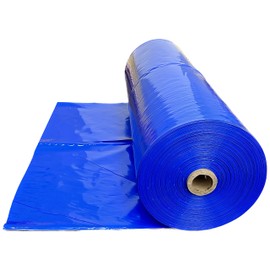 Farm Plastic Supply - Polyethylene Plastic Shrink Wrap - 7 mil (17' x 25') – Blue Boat Shrink Film for use with Heat Gun, Industrial Shrink Wrap, Plastic Sheeting for Protection and Storage