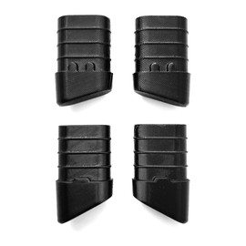 Generic Lifetime Folding Chair Replacement Foot Caps (Set of 4), Black