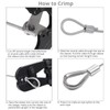 Proster Wire Rope Crimping Tool - Hand Swagging Crimper and