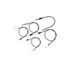 MOTOFLEX Set of 5 Bowden cables, black, flat handlebars -