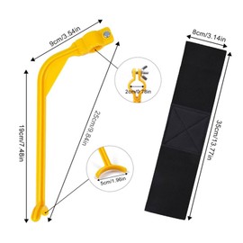 rflaueo 2pcs Golf Training Aids Set Improve your Swing Plane Alignment Corrector Golf Swing Plane Training Aid Arm Band And Wrist Stick for Right and Left-Handed Golfers Beginners and Juniors(U253-1)