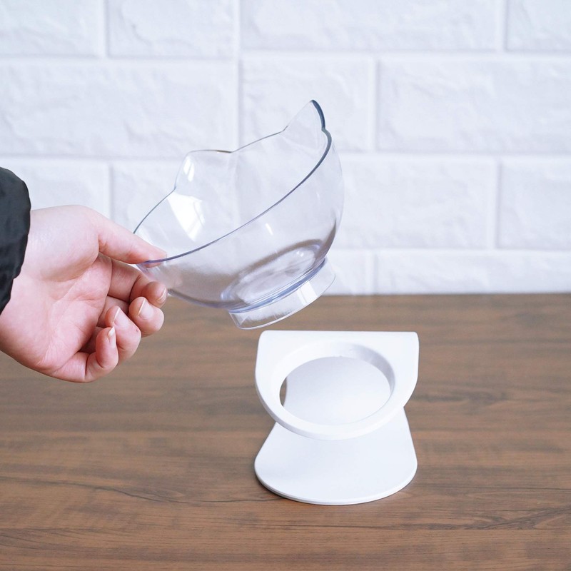 Luck Dawn Cat Elevated Bowl with Raised Stand, 15 Degree