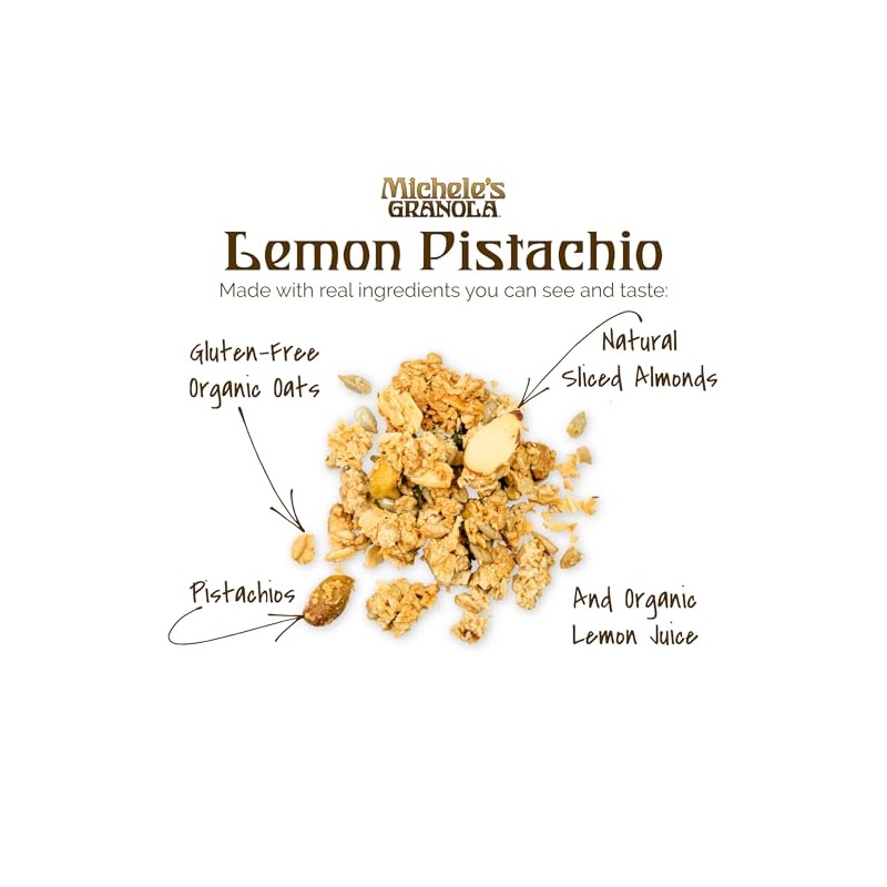 Michele's Granola - Lemon Pistachio - Handmade Non-GMO Whole Grain