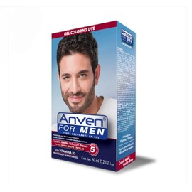Tinte Para Hombre Cabello Barba Y Bigote Anven For Me Castaño Medio 60ml