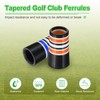 PATIKIL Golf Ferrules 0.370" Inner Diameter 4 Pack Tapered Shape