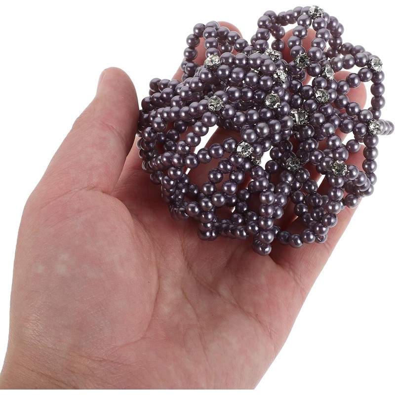 Mikinona Red Decorativa Para Moño De Pelo Con Perlas Funda