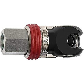 RIEGLER 141652-424.02-SCH Swivel Safety Coupling NW 7.2, Euro 7.2, Steel, G 3/8 IG, Pack of 1