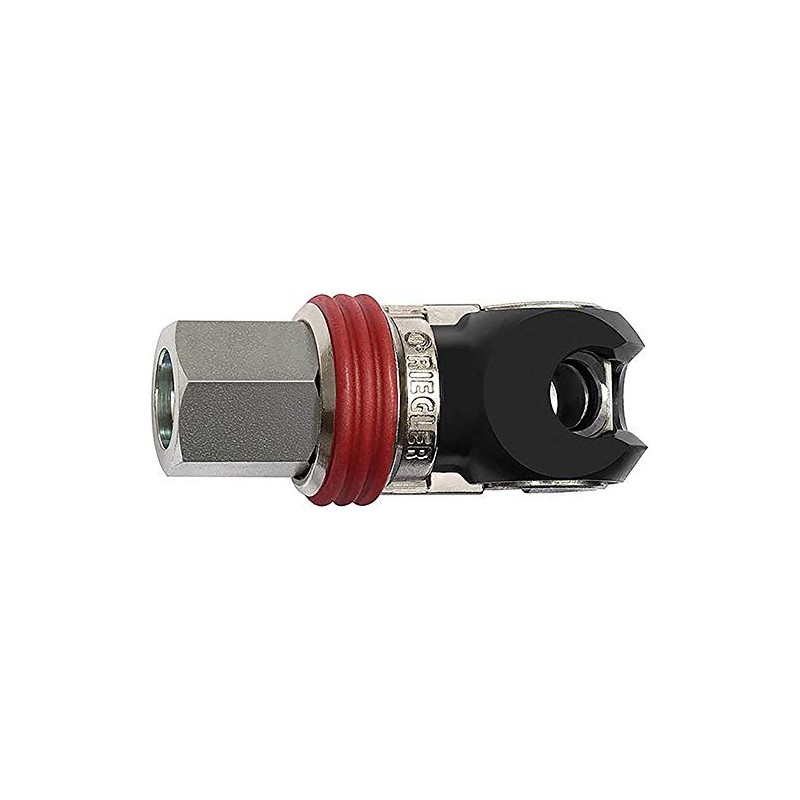 RIEGLER 141652-424.02-SCH Swivel Safety Coupling NW 7.2, Euro 7.2, Steel,