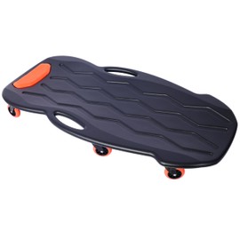 ESPIDOO 42 Inch Automotive Creeper with Tool Trays: HDPE Ergonomic Design & 330 lbs Capacity - Professional Mechanics & DIY Enthusiasts for Garage Maintenance & Under Vehicle Repairs