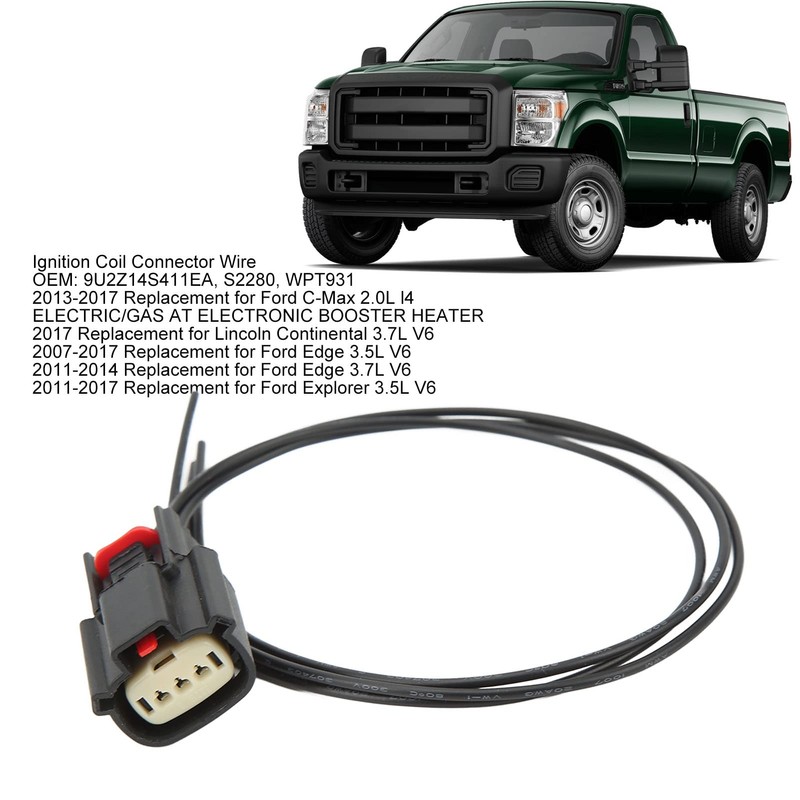 Ignition Coil Connector Plug Wiring Harness 9U2Z14S411EA Replacement for C
