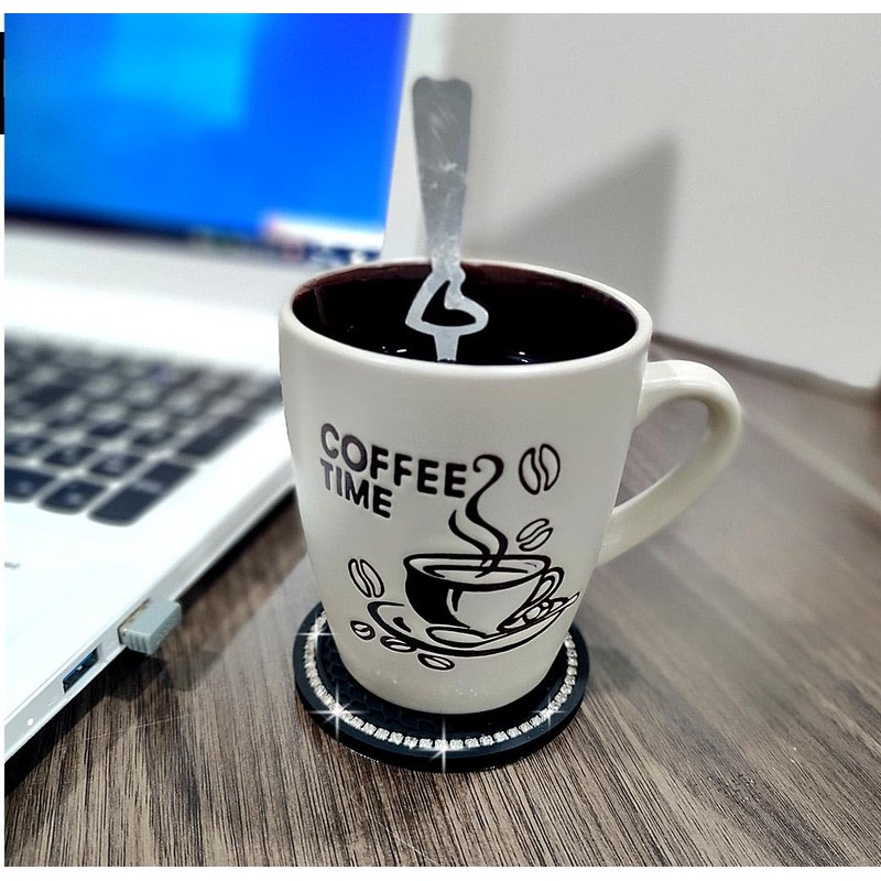 4 PCS Bling Car Cup Coaster, 2.75 Inch Anti Slip