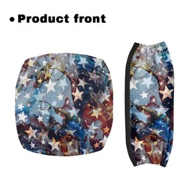 Gomyblomy American Flag Walker Seat Covers Patriotic Rollator Walker Seat and Backrest Covers Set for Women Men Washable Dust Proof Walker Accessories Seat Covers for Seniors