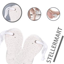 Pedicure Tools, Natural Pumice Stones (Pair) for Feet, Exfoliating Callus Remover, Foot Scrubber for Hard Skin, Heels, and Dead Skin, Spa-Quality Foot Care, Gentle and Effective