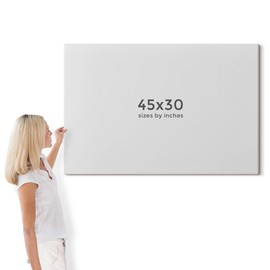 Wolf Dog Canvas Wall Art - Wild Animal Wolf Watchful Eyes Picture Forest Nature Scene Artwork Painting with Framed for Home Walls Living Room