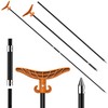itayak 8.63'/12.3' Shallow Water Anchor Pole, Island Anchor with T-Handle,