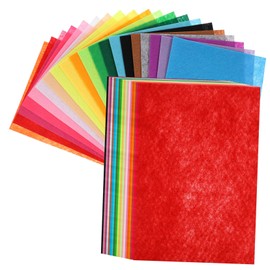 DOITOOL 20 Pcs Stiff Felt Sheets Assorted Colors Nonwoven Fabric for Crafts DIY Projects School Activities Safe Smooth for Adults