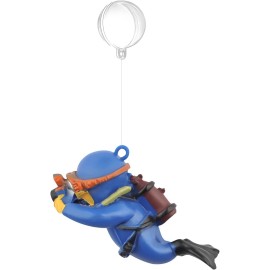 onesimcr Floating Fish Tank Decorations, Lovely Diver Aquarium Accessories