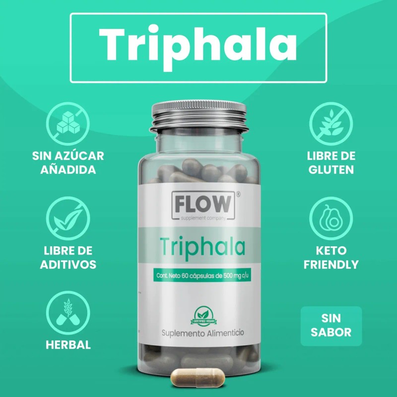 Flow Herbales Triphala 60 Cpsulas (veganas)