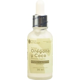 Aceite de Orégano Orgánico con Aceite de Coco en gotas Producto Natural prensado en frío (30 mL)