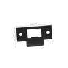 DOITOOL 4pcs Stainless Steel Door Latch Plates T-Shape Plates for