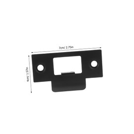 DOITOOL 4pcs Stainless Steel Door Latch Plates T-Shape Plates for Interior Doors Lock Protectors for Enhancing Security and Style