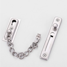 Secure Double-Lock Stainless Steel High-Strength Latch Door Lock 2ea
