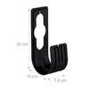 Relaxdays Hose Holder, Set of 4, for 30 m Hose,