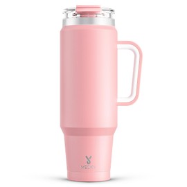 Meoky 40 oz Tumbler with Handle and Straw, Insulated Tumbler with Lid and Straw, Stainless Steel Travel Mug, Keeps Cold for 34 Hours, 100% Leak Proof, Fits in Car Cup Holder (Sky)